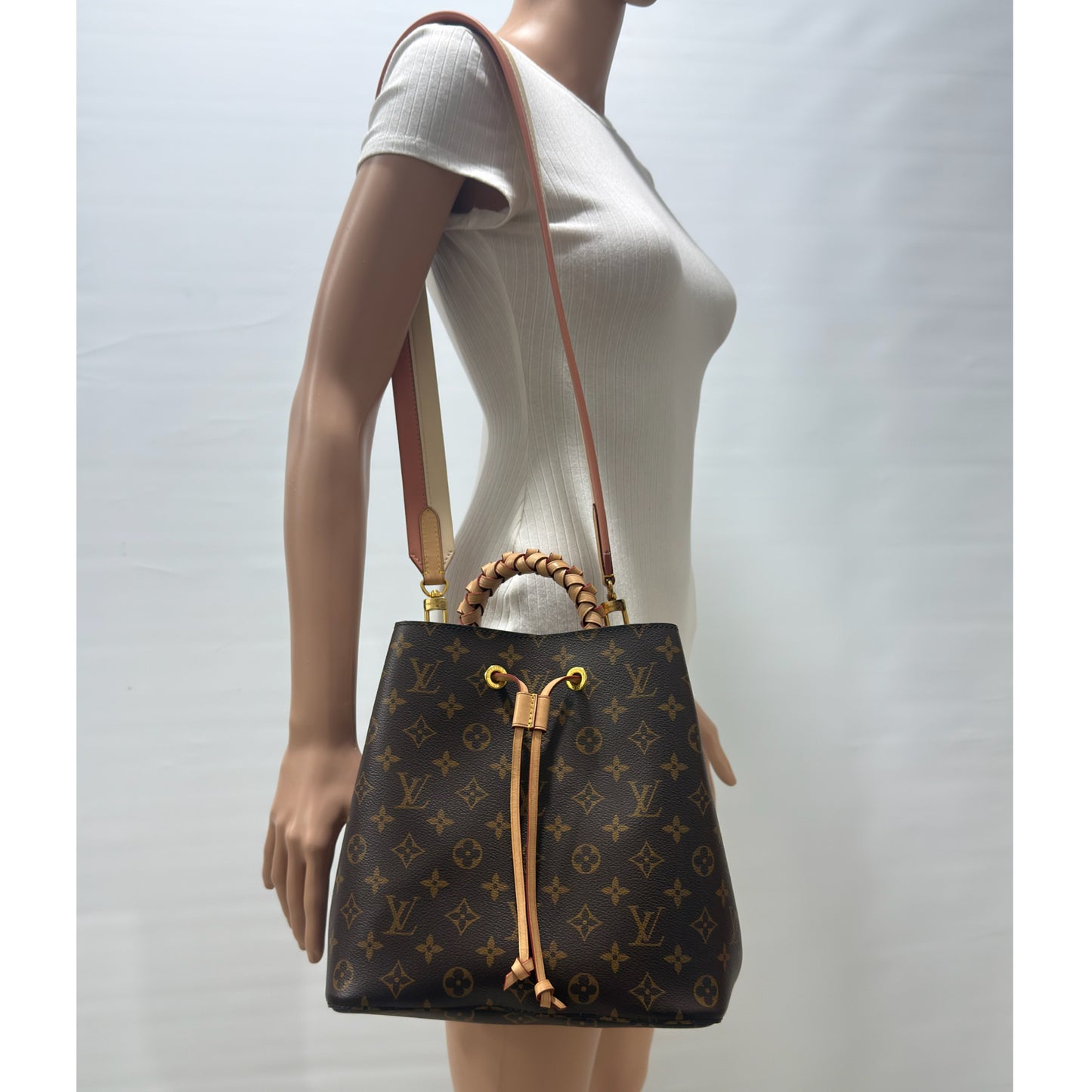 Louis Vuitton NeoNoe MM Braided Handle Monogram