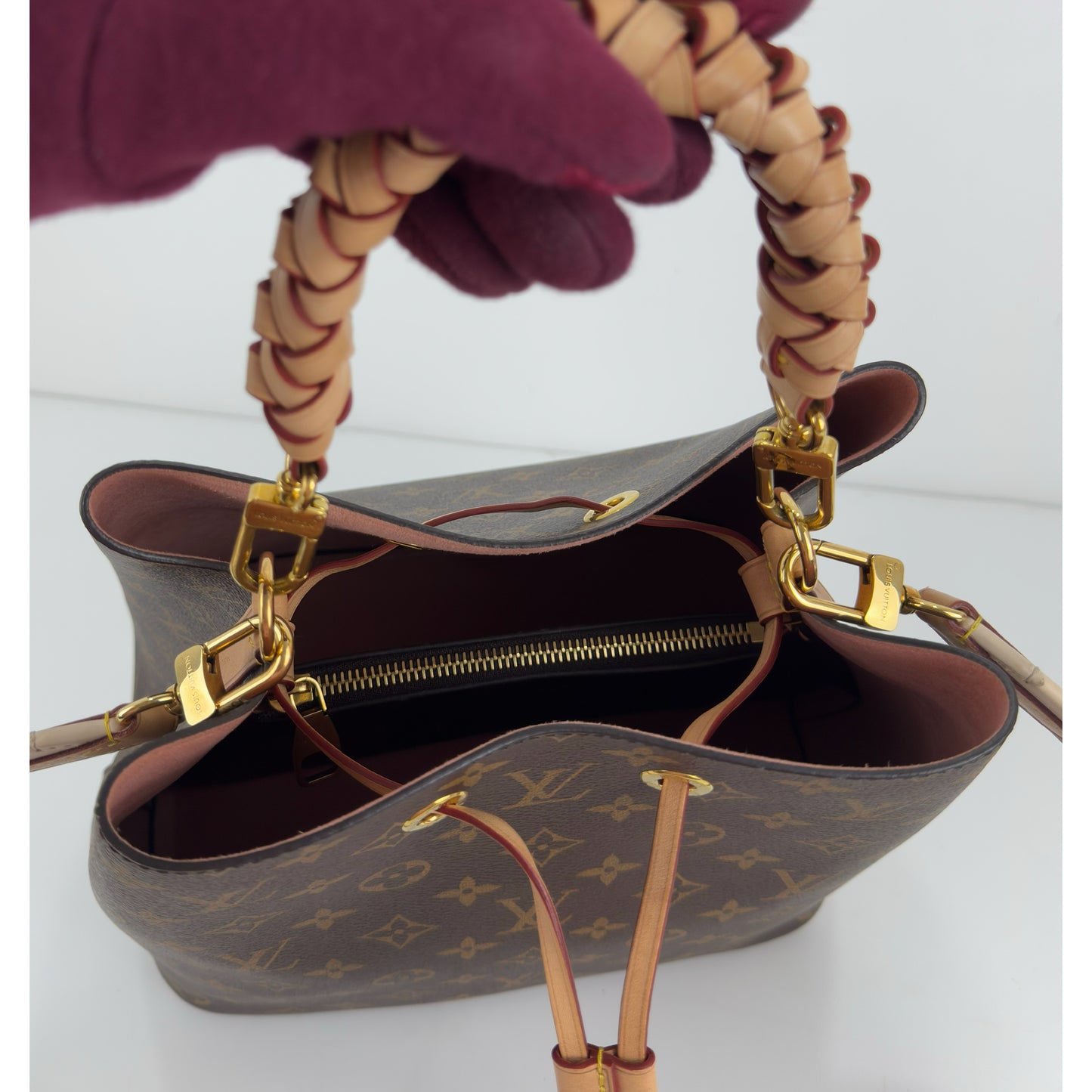 Louis Vuitton NeoNoe MM Braided Handle Monogram