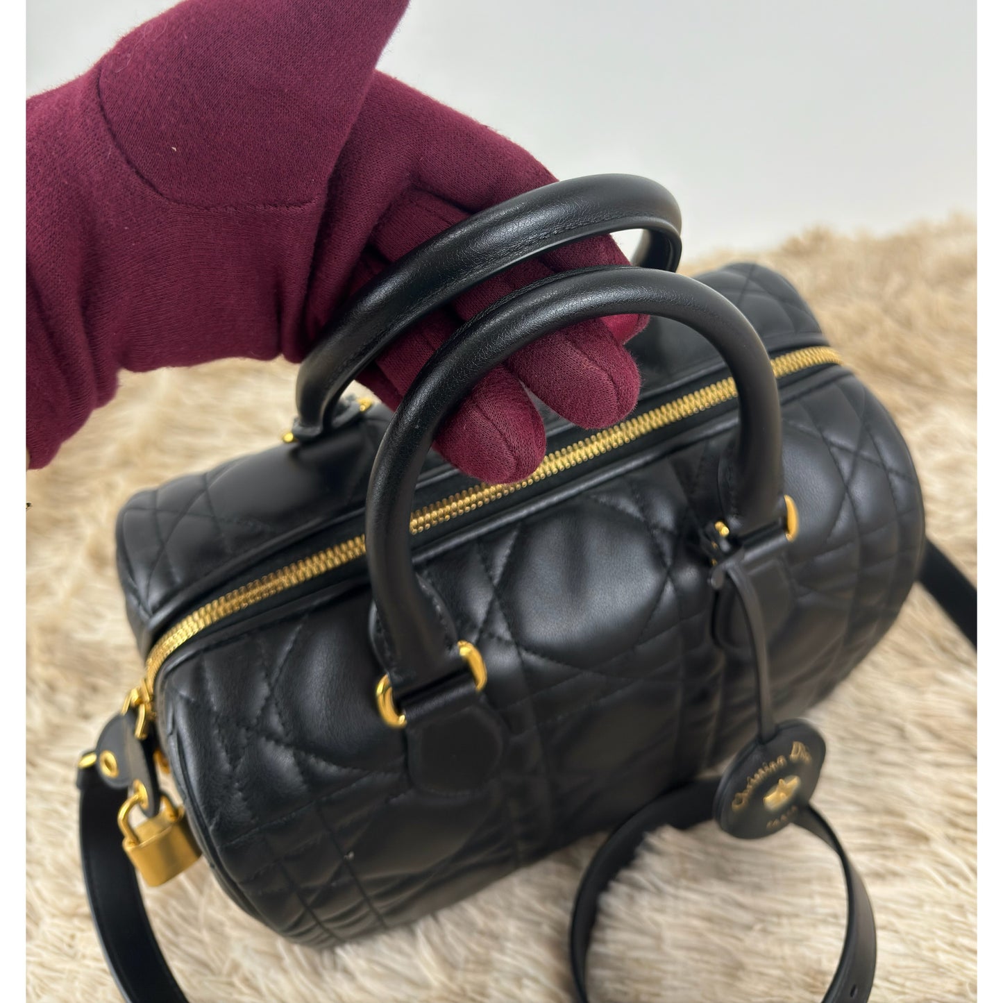 Christian Dior Groove 25 Macrocannage Calfskin