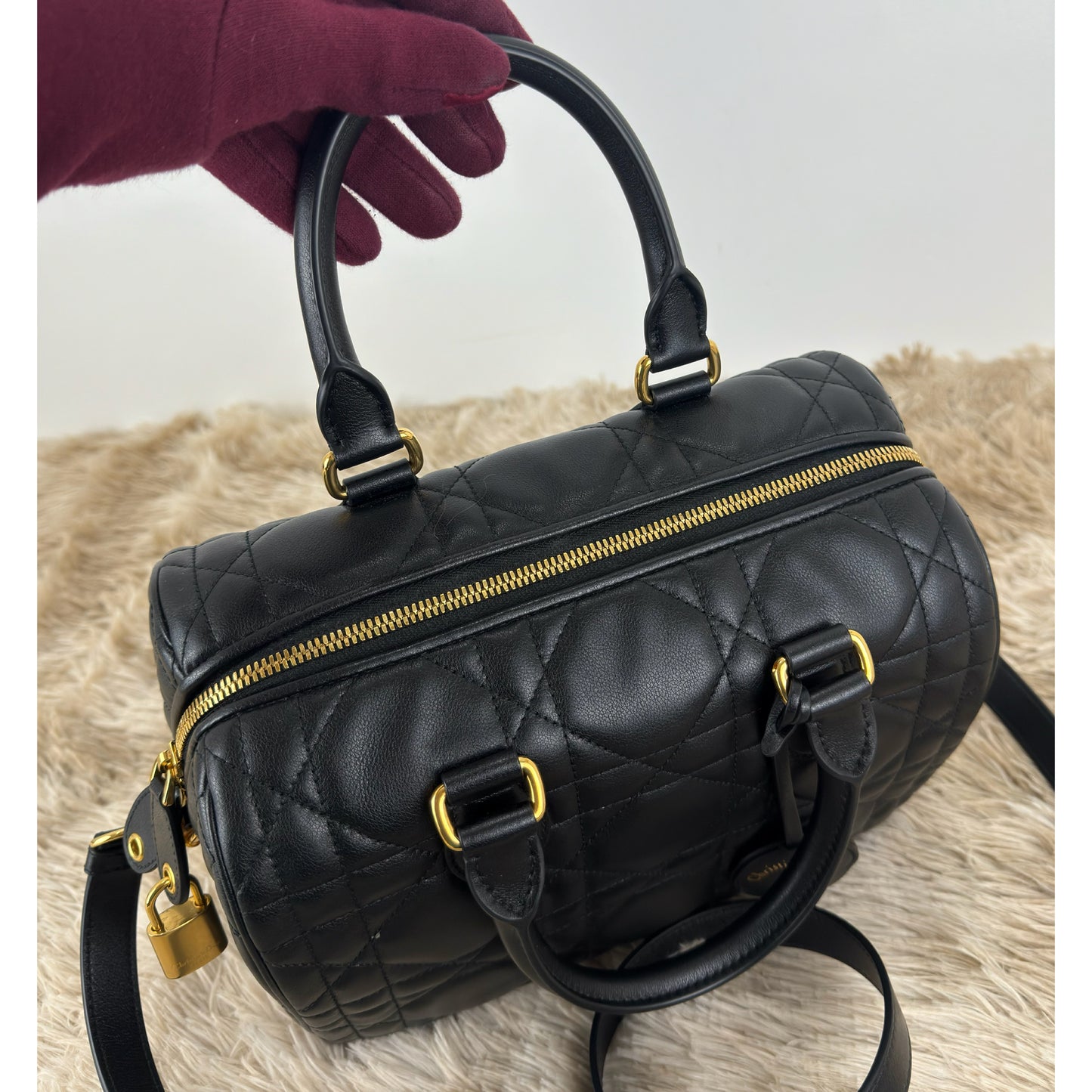 Christian Dior Groove 25 Macrocannage Calfskin