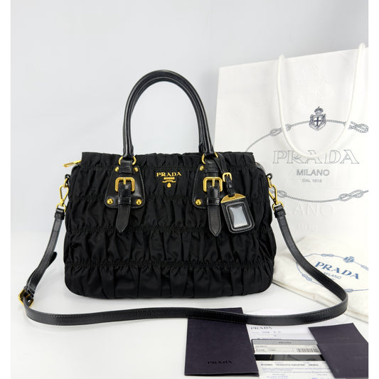 Prada Tessuto Nylon Gaufre Tote Bag