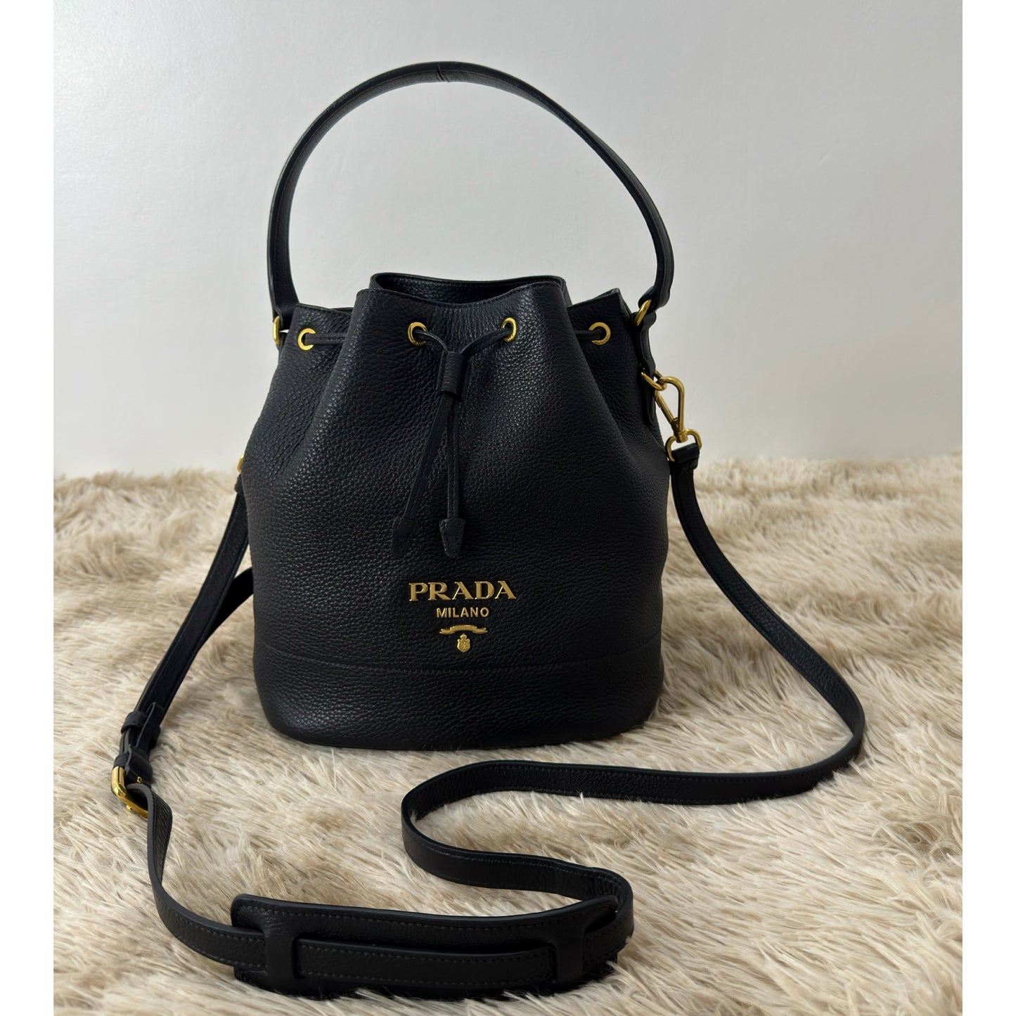 Prada Daino Calfskin Bucket Bag