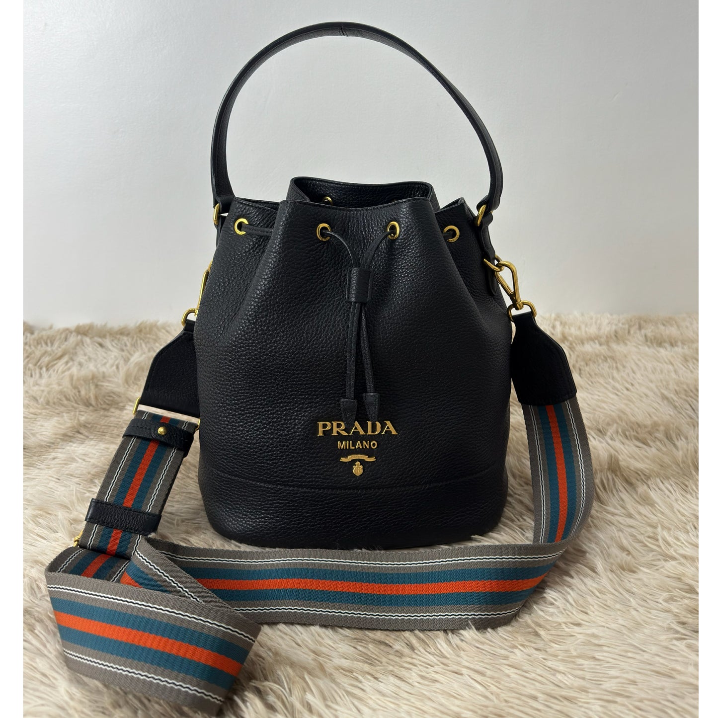 Prada Daino Calfskin Bucket Bag