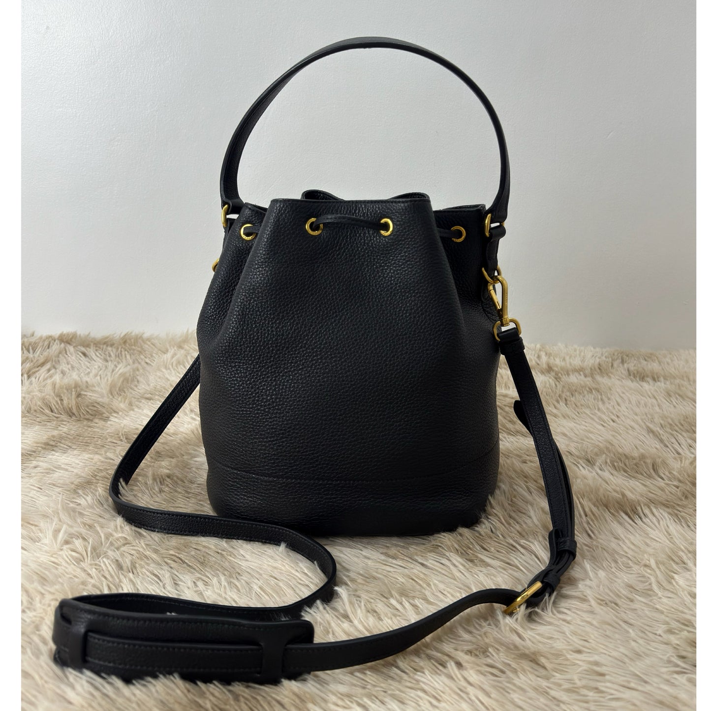 Prada Daino Calfskin Bucket Bag