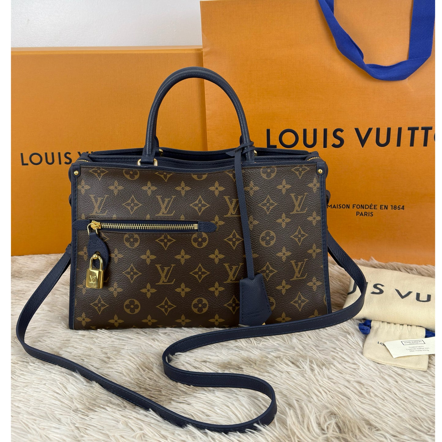 Louis Vuitton Popincourt PM Monogram Marine Canvas