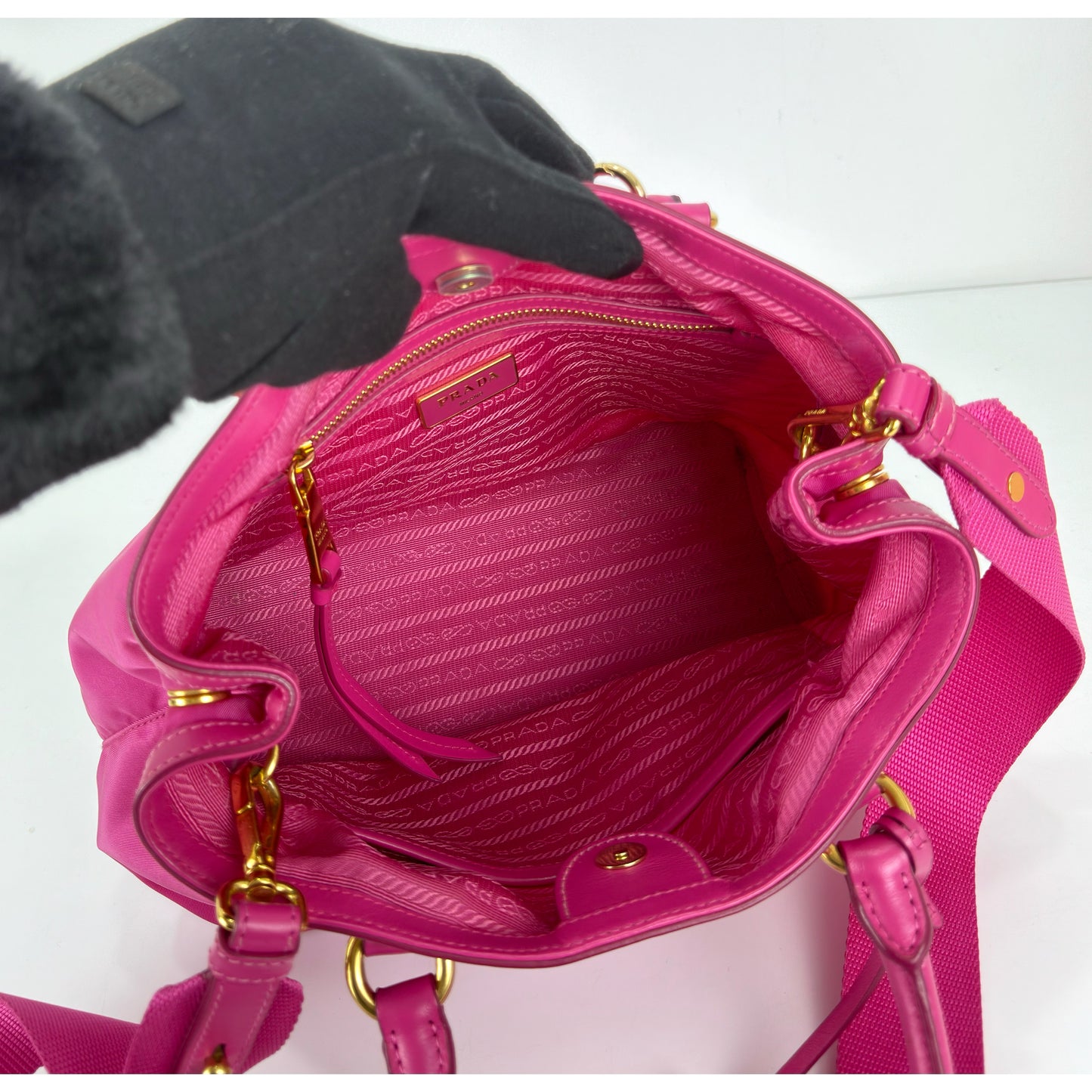 Prada Pink Prada Tessuto Nylon