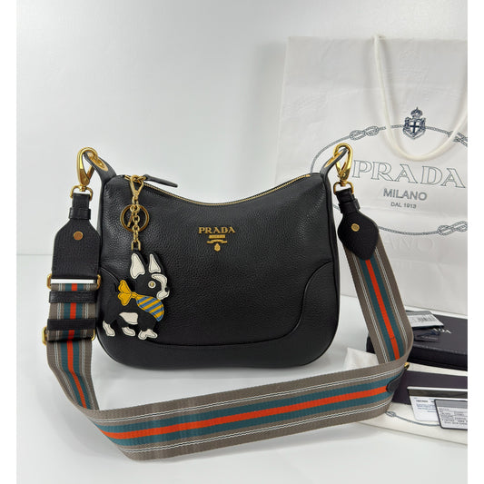 Prada Vitello Daino Leather Phenix Shoulder Bag