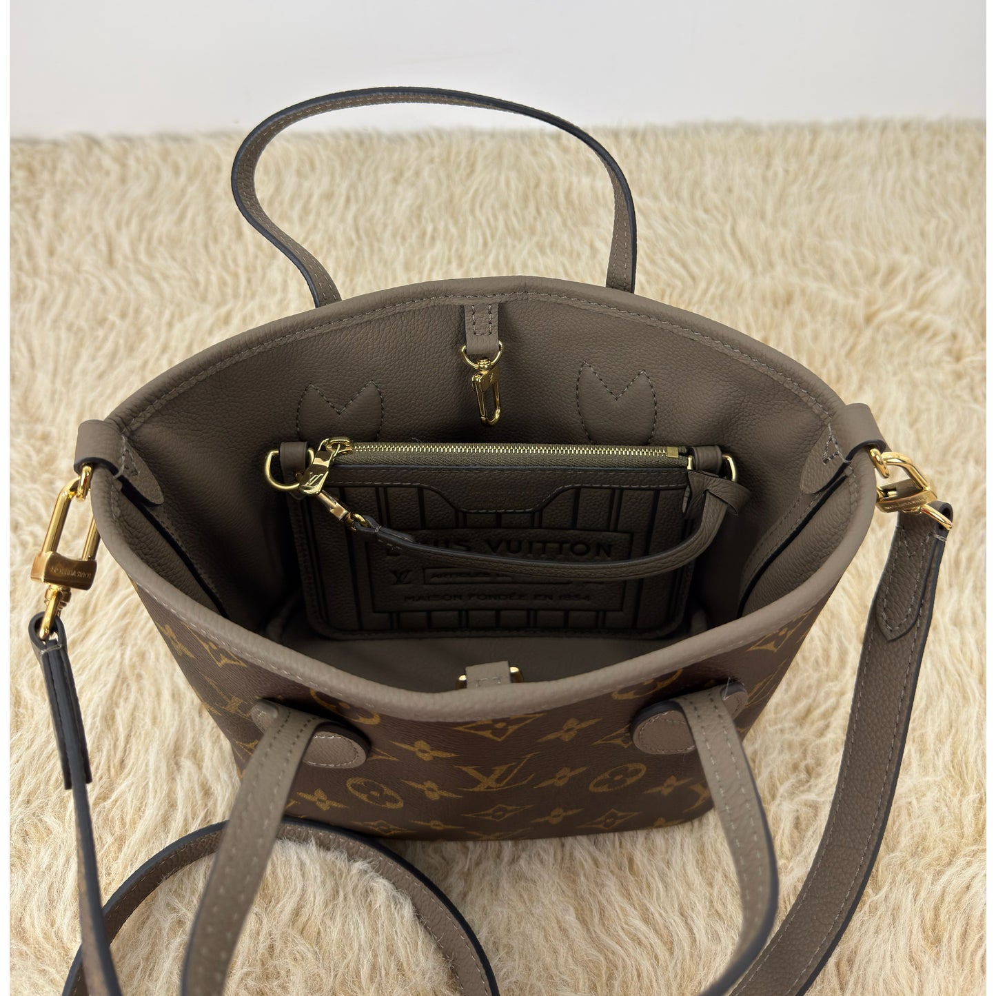 Louis Vuitton Inside Out BB Dark Fango Monogram