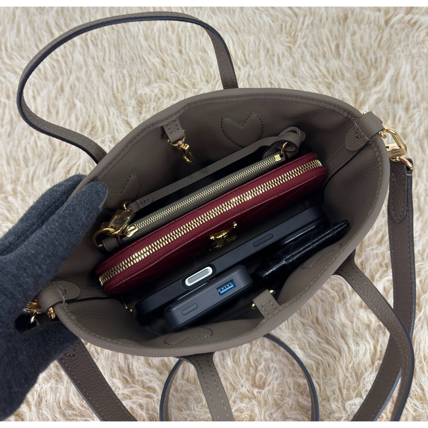 Louis Vuitton Inside Out BB Dark Fango Monogram