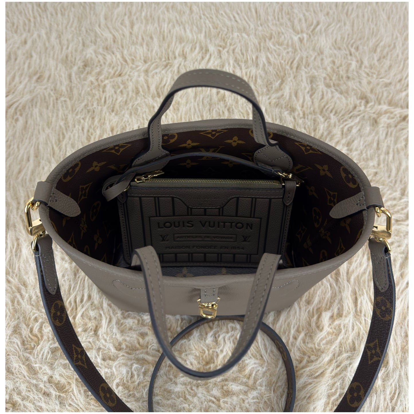 Louis Vuitton Inside Out BB Dark Fango Monogram