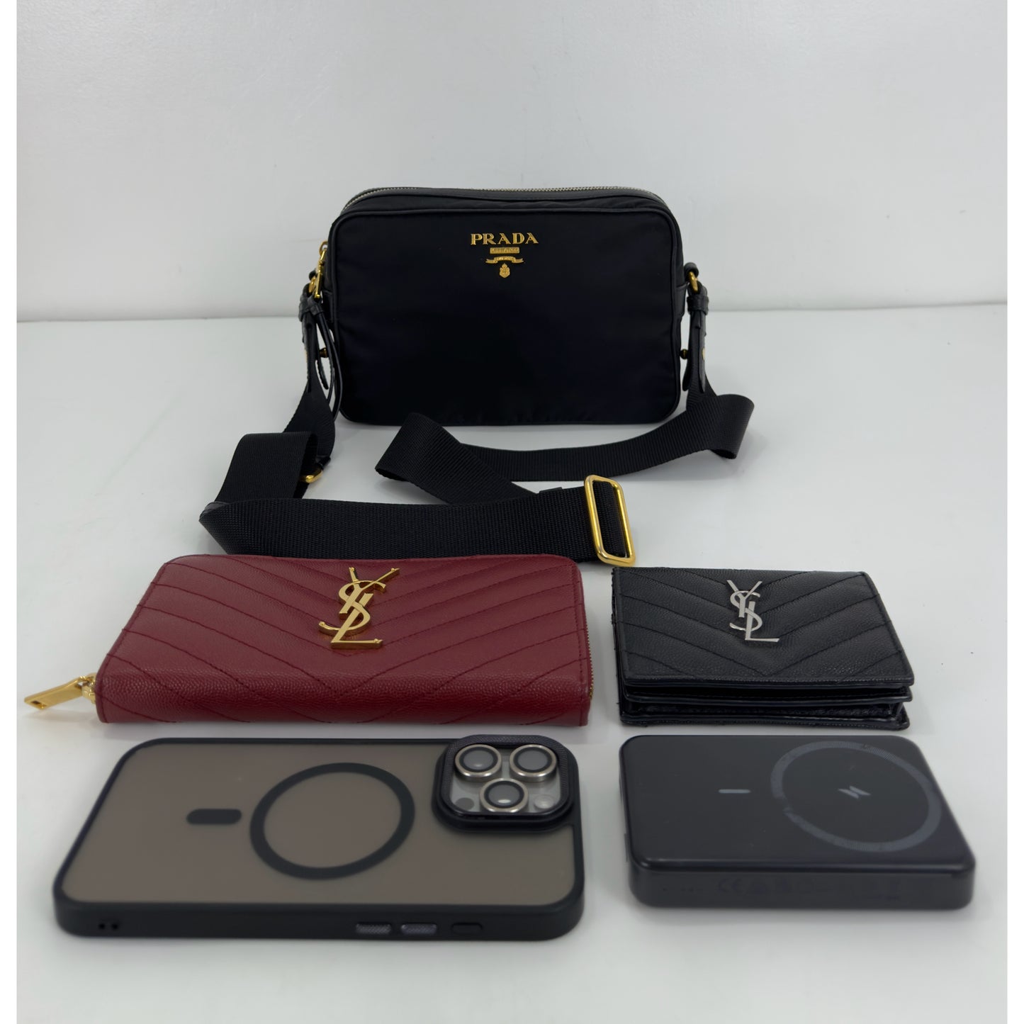 Prada Tessuto Nylon Camera Crossbody Bag