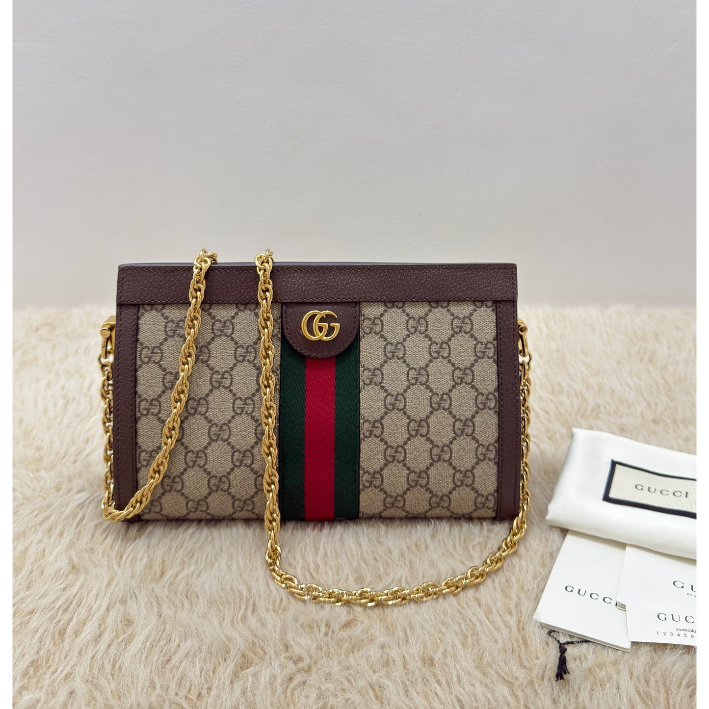 Gucci GG Ophidia Small GG Supreme Chain