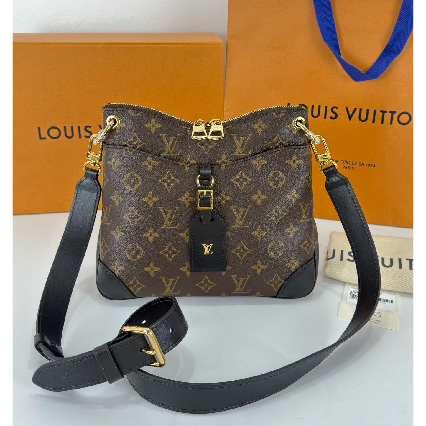Louis Vuitton Monogram Canvas Odeon PM Noir