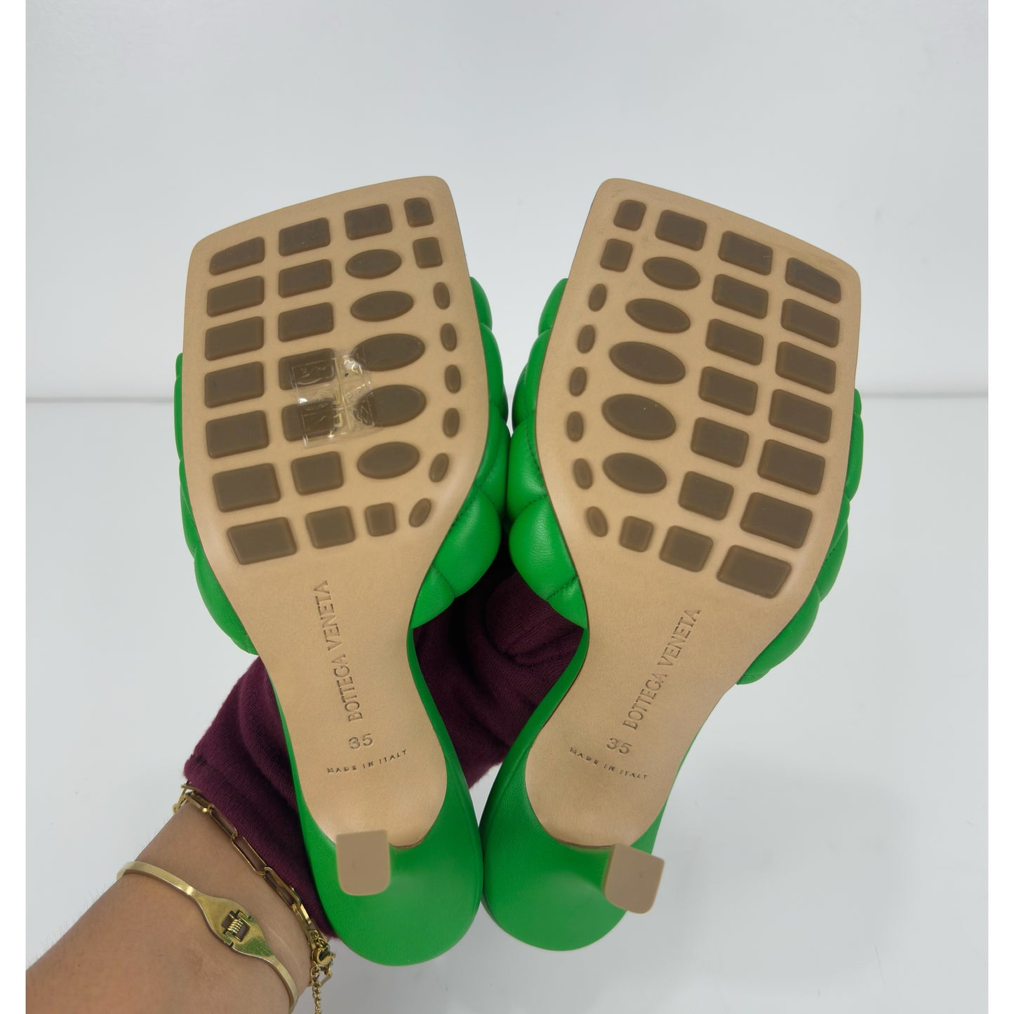 Bottega Veneta Bottega Padded Sandal Nappa
Matelass Parakeet Size 35