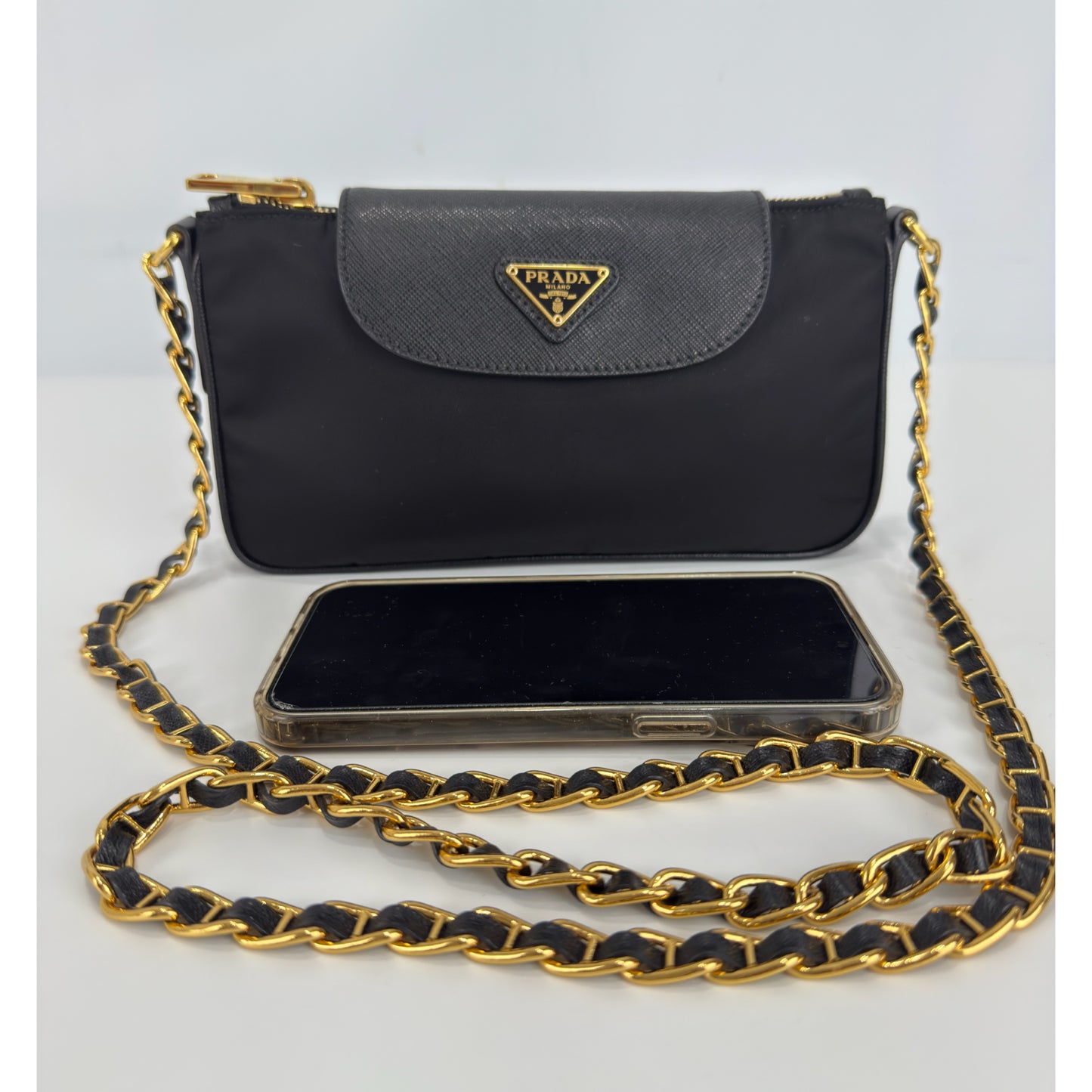 Prada Tessuto Saffiano Bandoliera