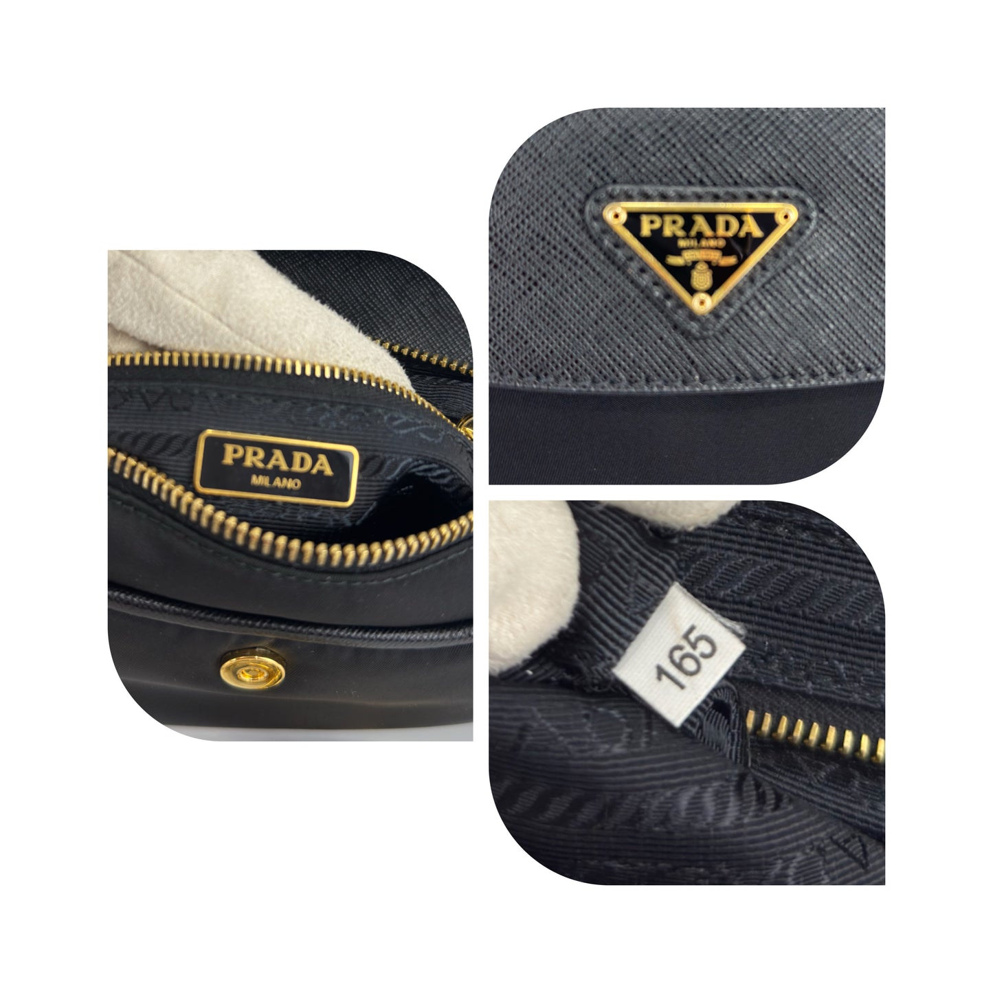 Prada Tessuto Saffiano Bandoliera