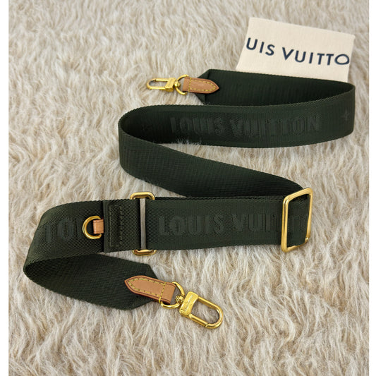 Louis Vuitton Khaki Green Multi Pochette Accessories Strap