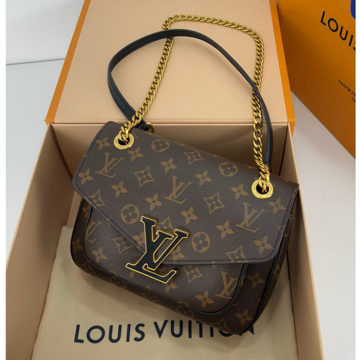 Louis Vuitton Monogram Passy Chain Shoulder Bag