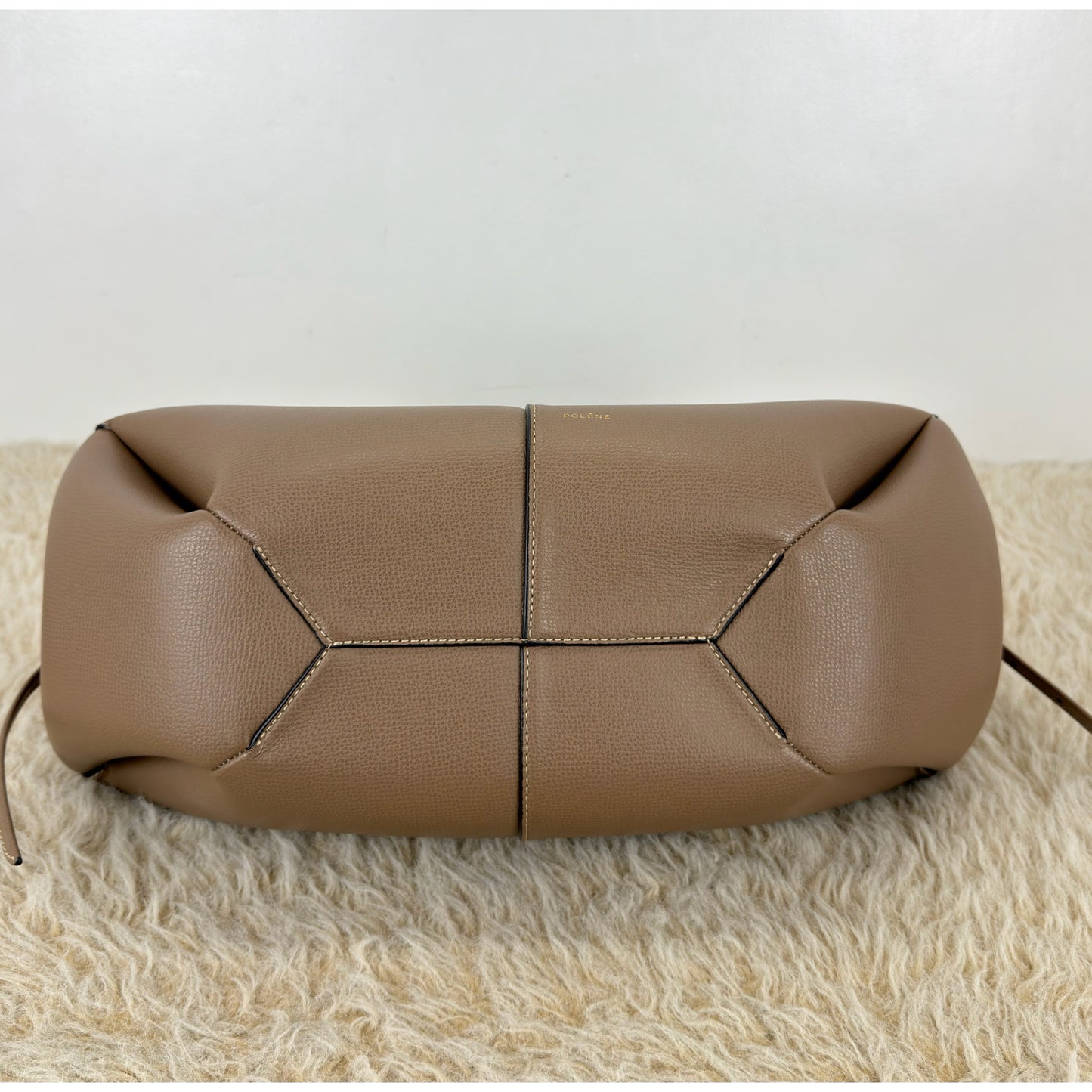 Polène Textured Calfskin Cyme Large Tote Root