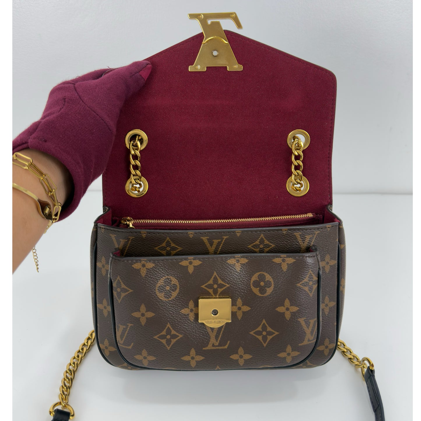 Louis Vuitton Monogram Passy Chain Shoulder Bag