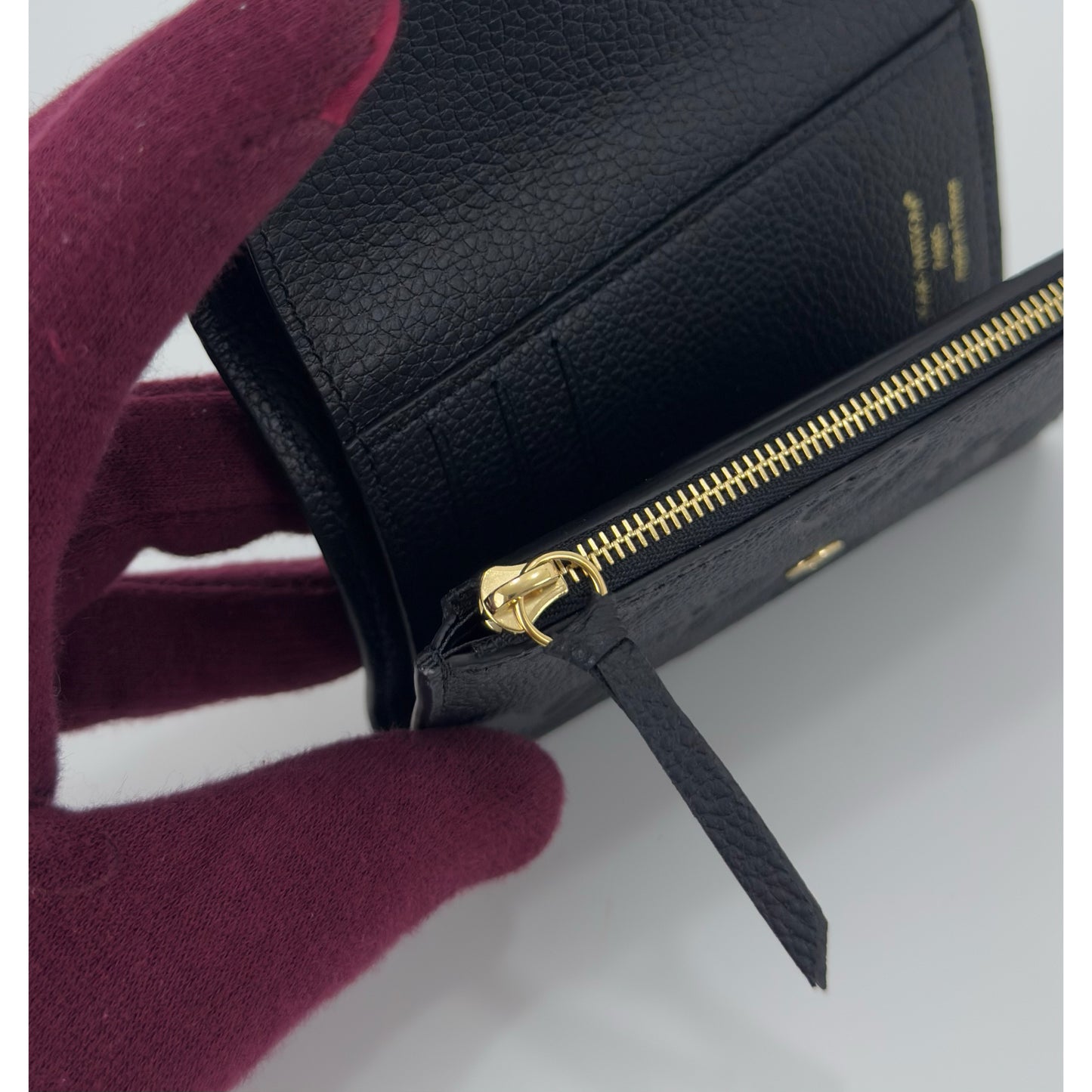 Louis Vuitton Victorine Wallet In Black Monogram
Empreinte Leather (1 )