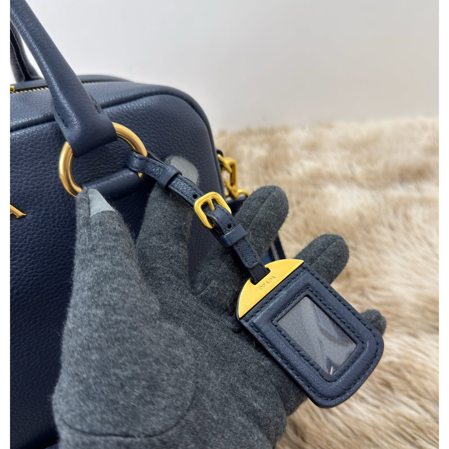 Prada Vitello Phenix Bauletto Bag