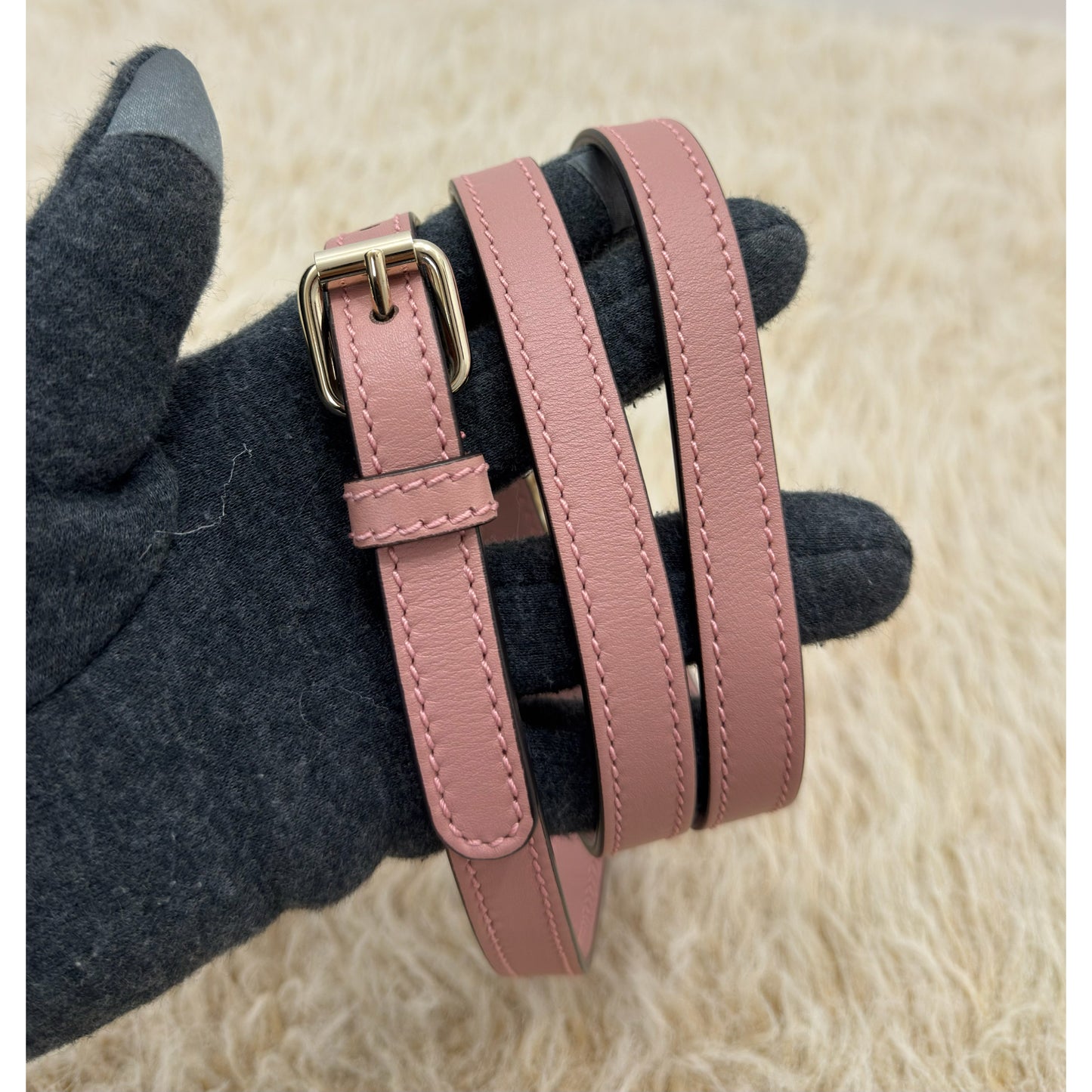 Gucci Pink Guccissima Leather Mini Dome Bag