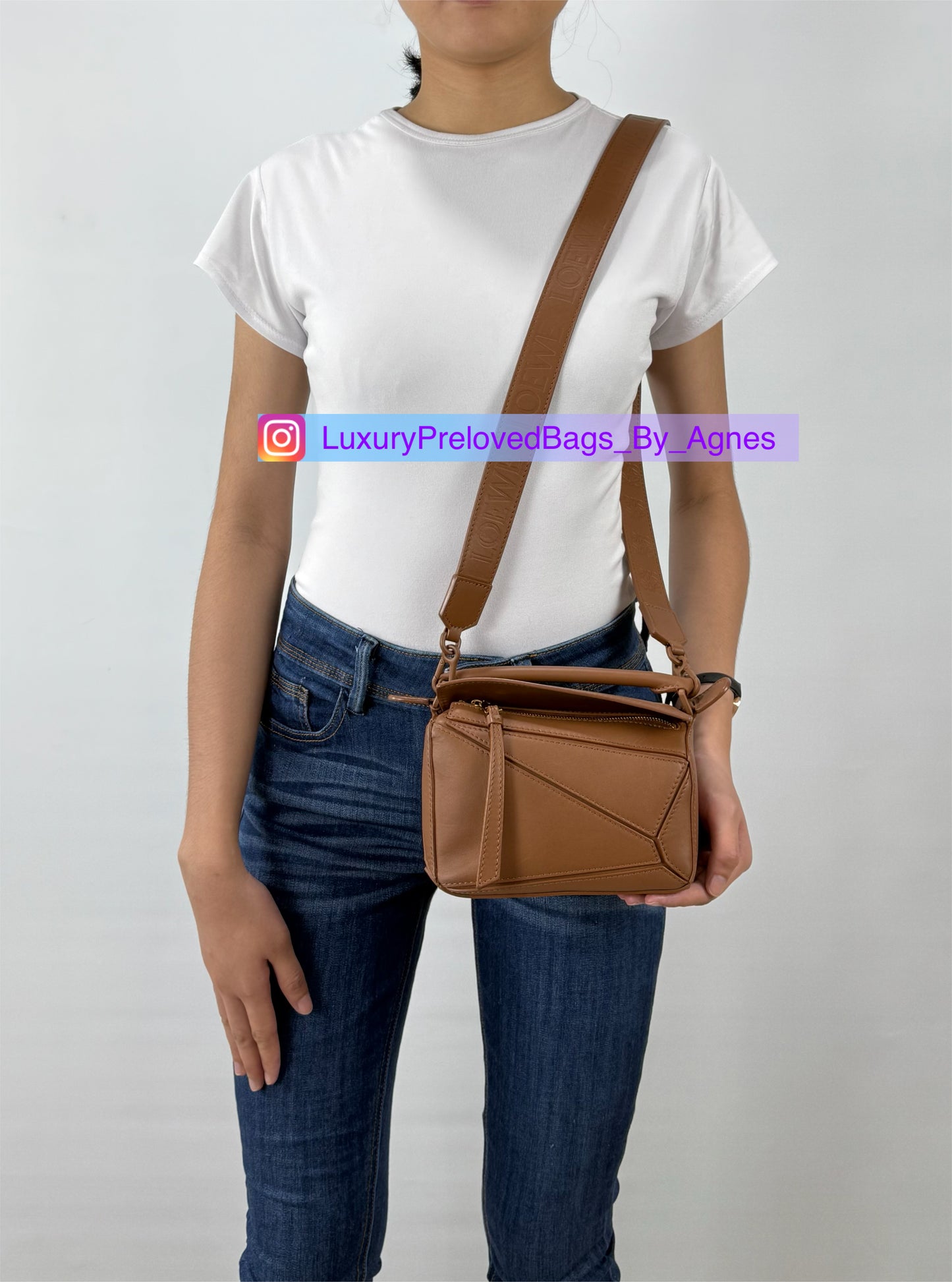 Loewe Mini Puzzle Bag Pecan