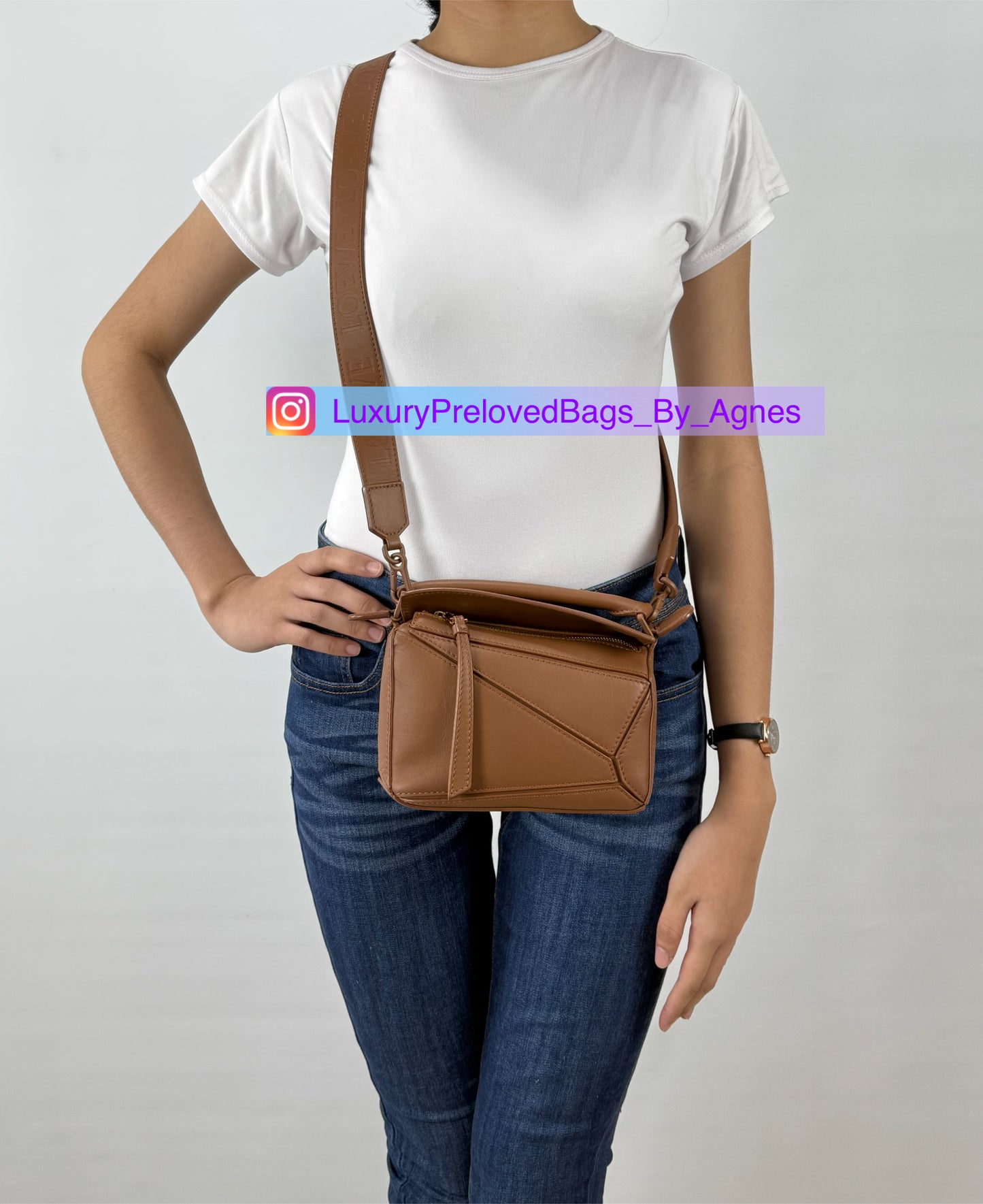 Loewe Mini Puzzle Bag Pecan