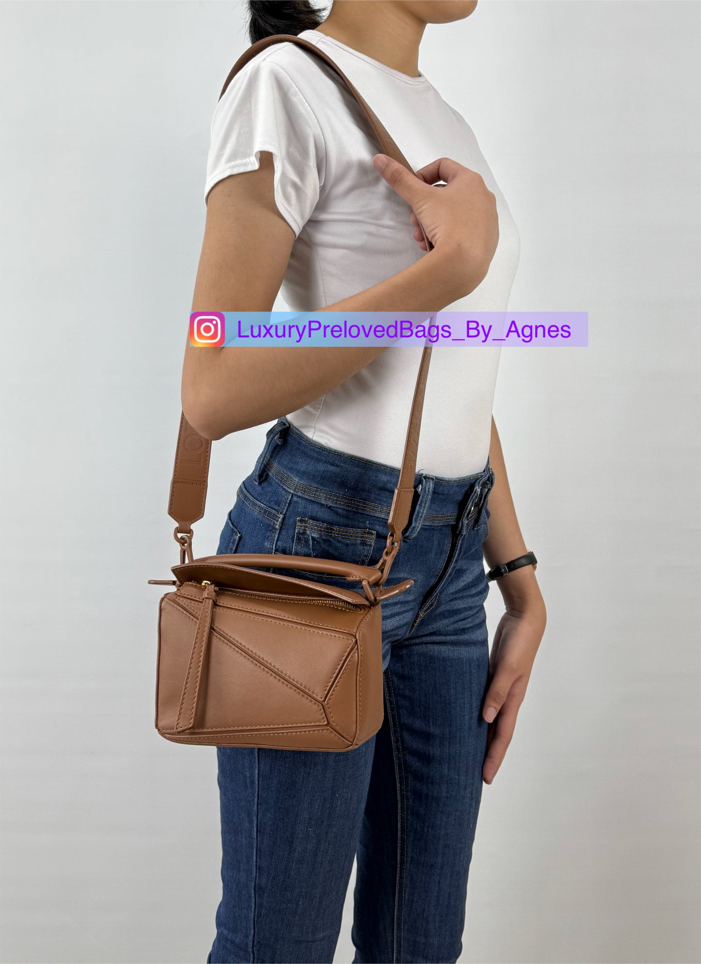 Loewe Mini Puzzle Bag Pecan