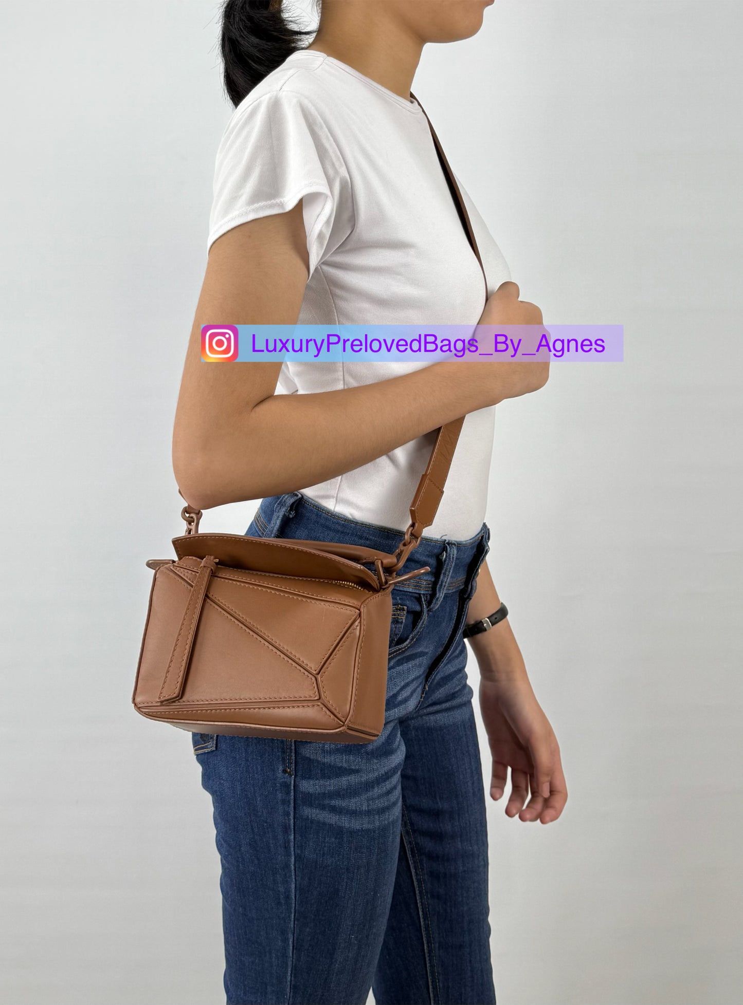 Loewe Mini Puzzle Bag Pecan