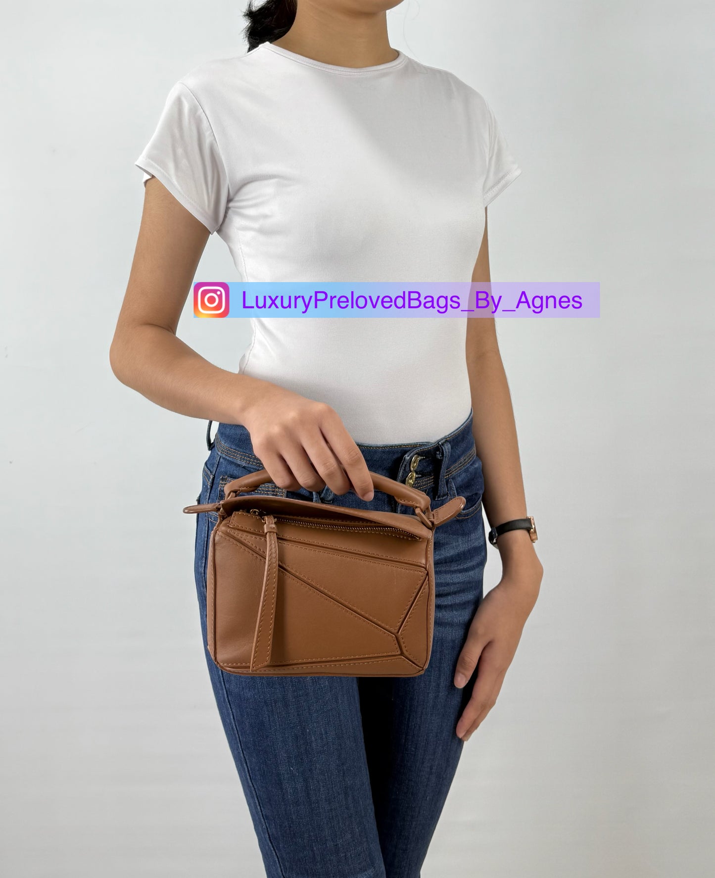 Loewe Mini Puzzle Bag Pecan