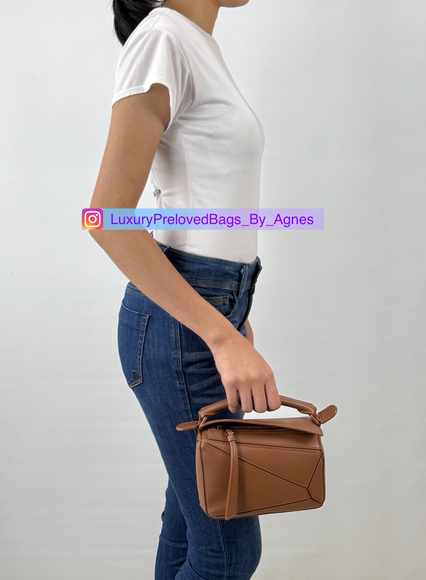 Loewe Mini Puzzle Bag Pecan