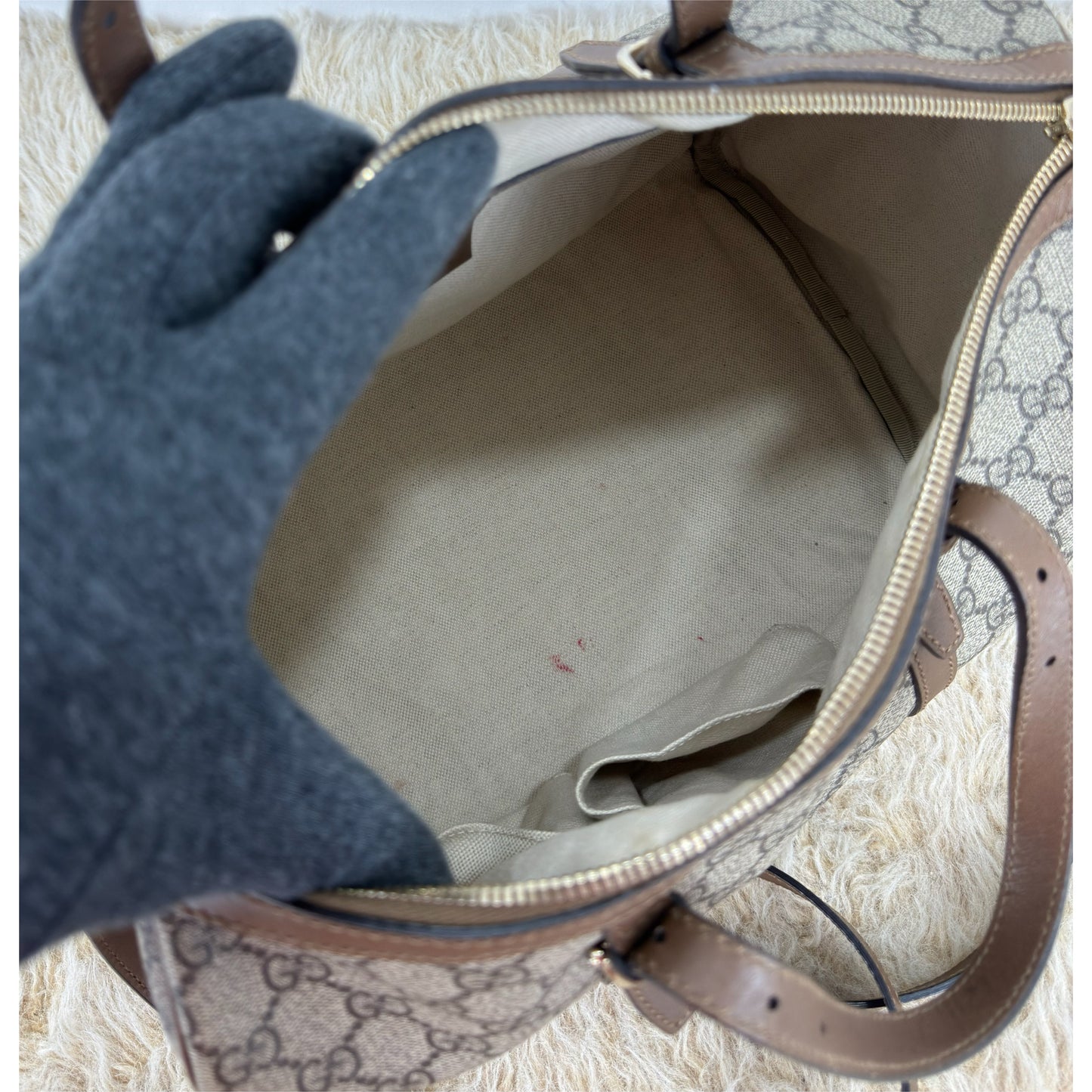 Gucci GG Supreme Boston Bag