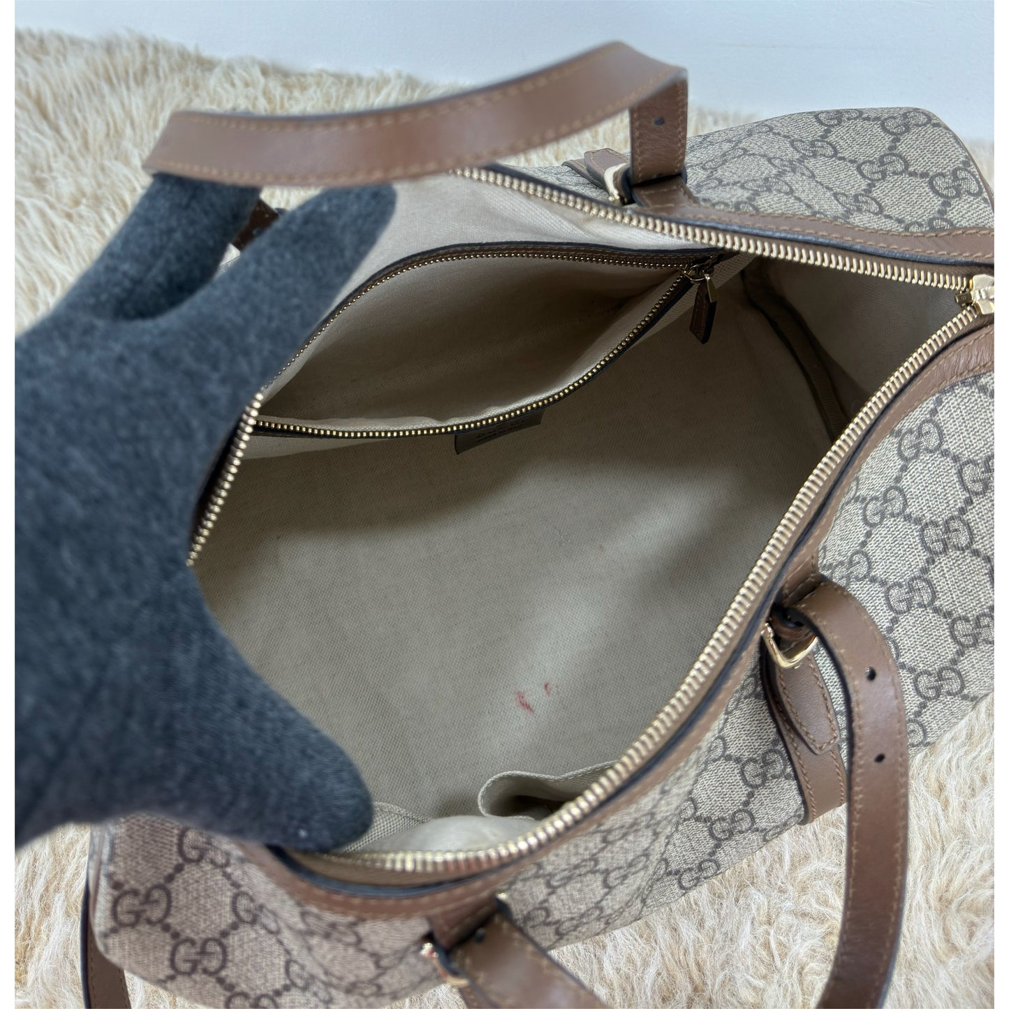 Gucci GG Supreme Boston Bag