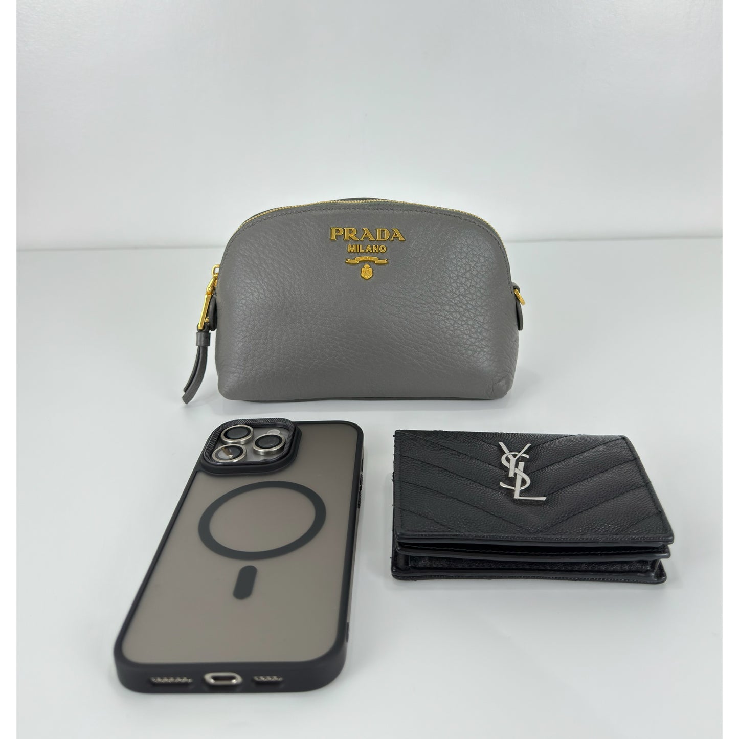 Prada Vitello Daino Cosmetic Pouch