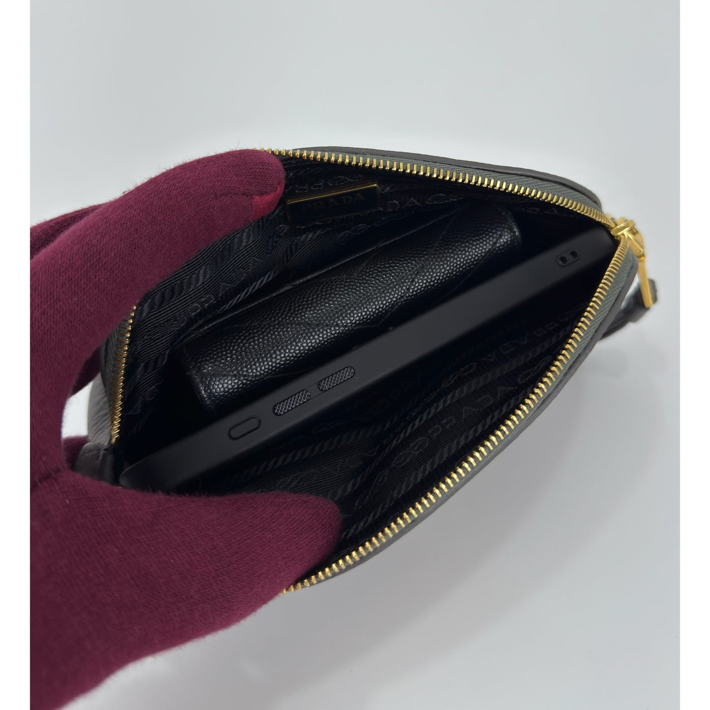 Prada Vitello Daino Cosmetic Pouch