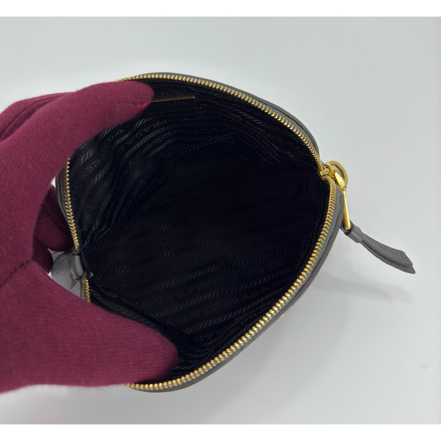 Prada Vitello Daino Cosmetic Pouch