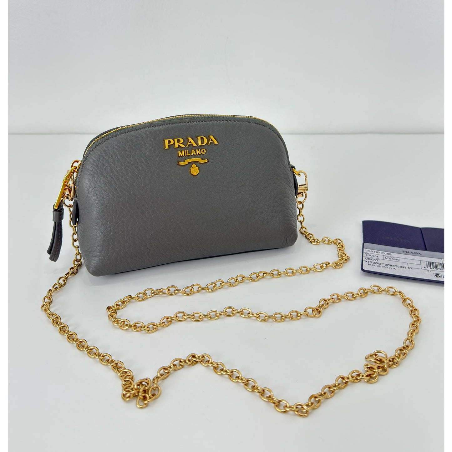 Prada Vitello Daino Cosmetic Pouch