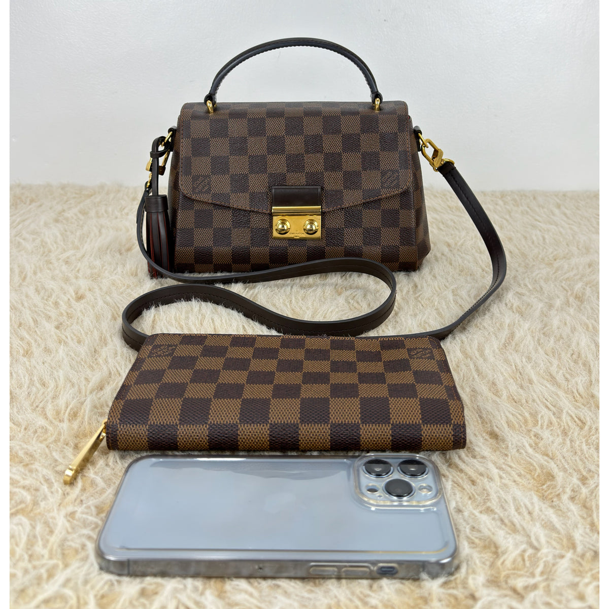 Louis Vuitton Croisette Damier Ebene Canvas