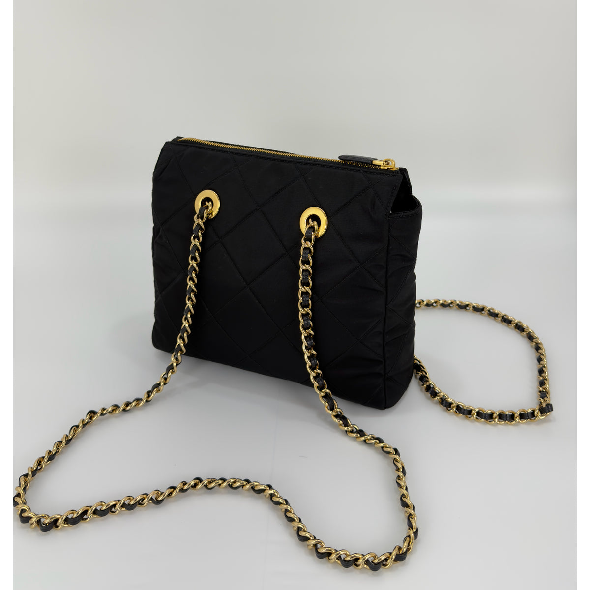 Prada Re - Edition 1995 Quilted Nylon Chain Tote