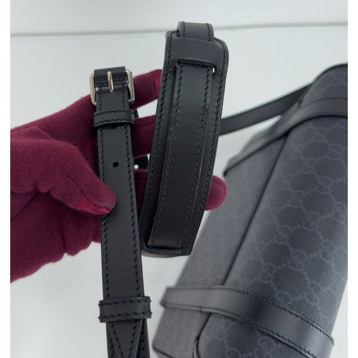 Gucci Interlocking G Patch Messenger Bag
GG Coated Canvas Medium