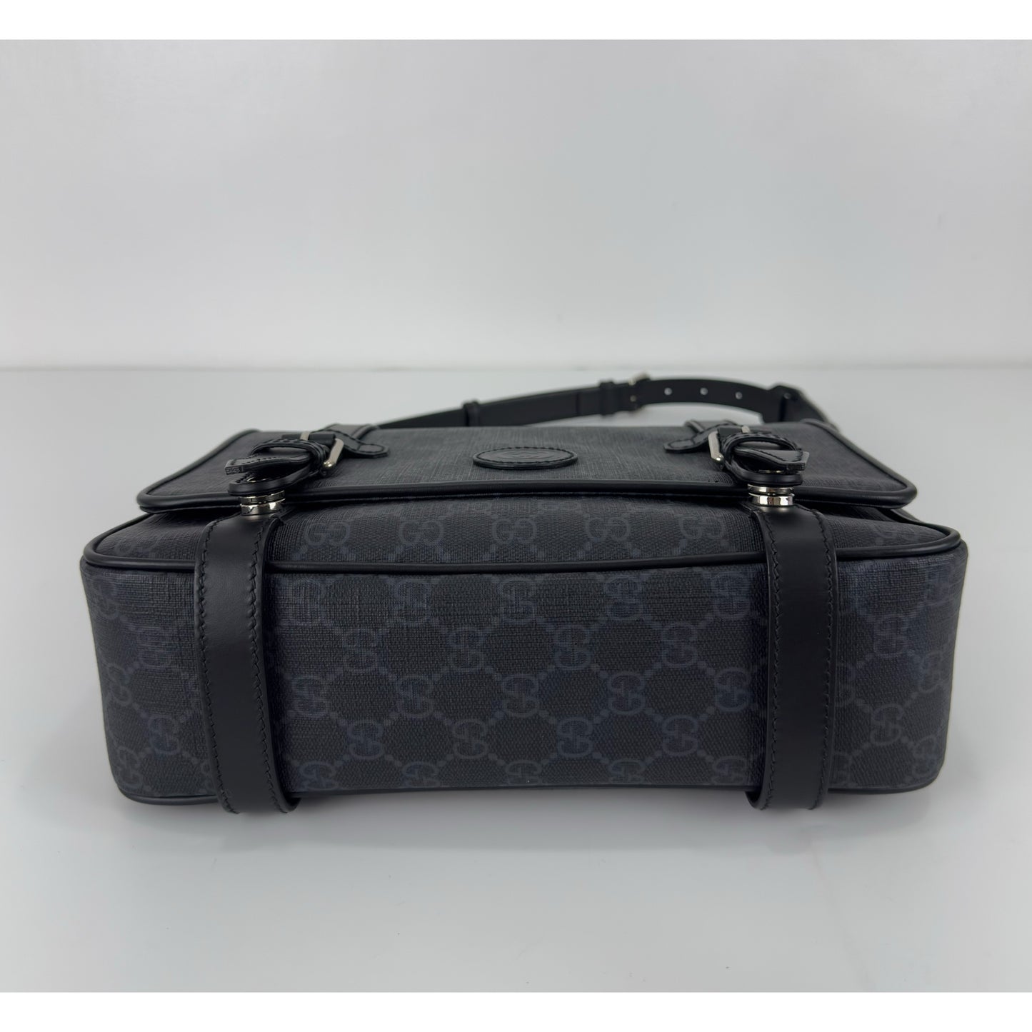 Gucci Interlocking G Patch Messenger Bag
GG Coated Canvas Medium