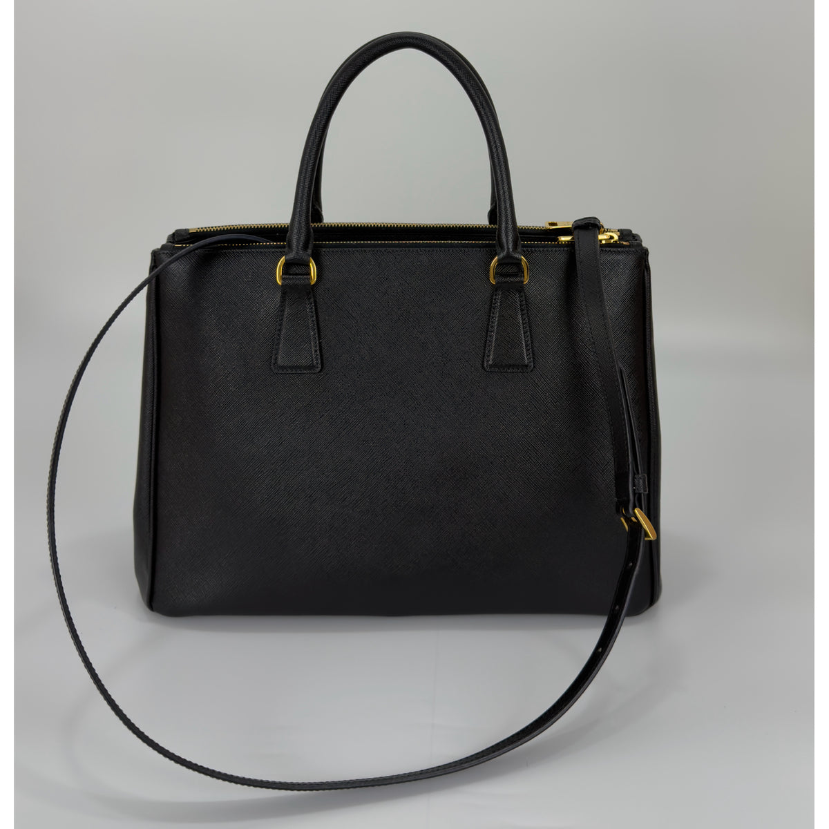 Prada Black Saffiano Leather Galleria Bag