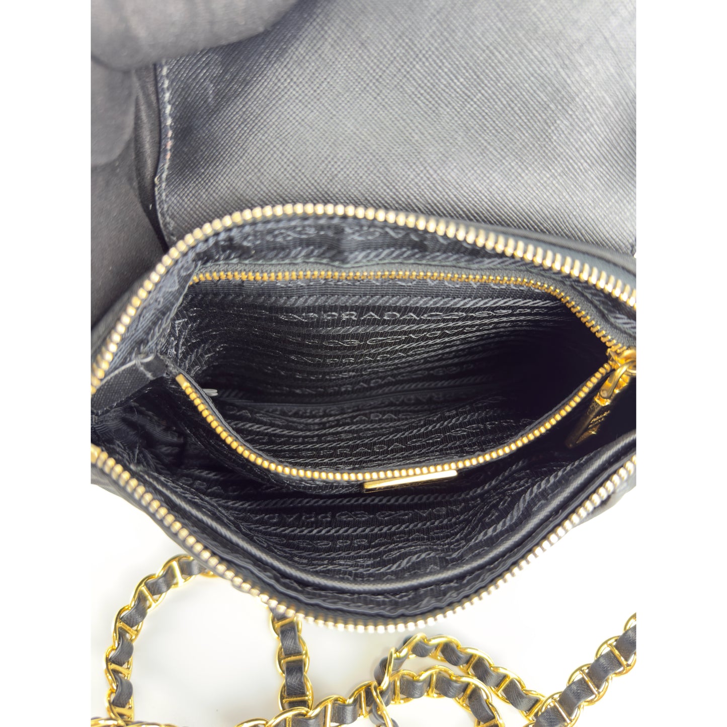 Prada Tessuto Saffiano Bandoliera