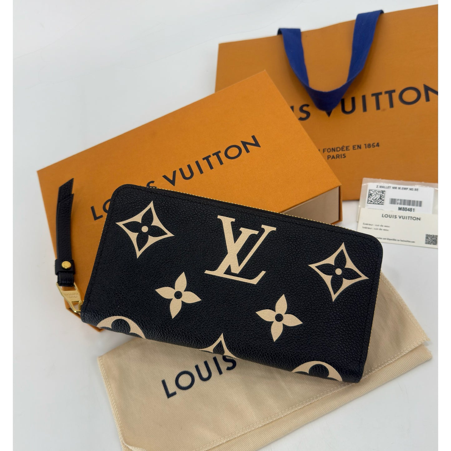 Louis Vuitton Bicolor Monogram Empreinte Zippy Wallet