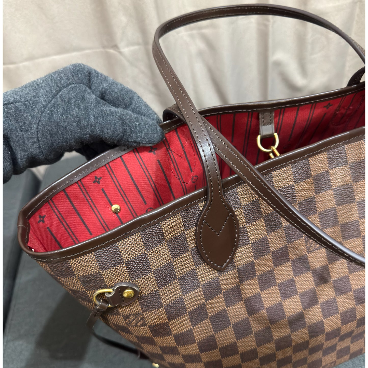 Louis Vuitton Neverful MM Damier Ebene VI2069