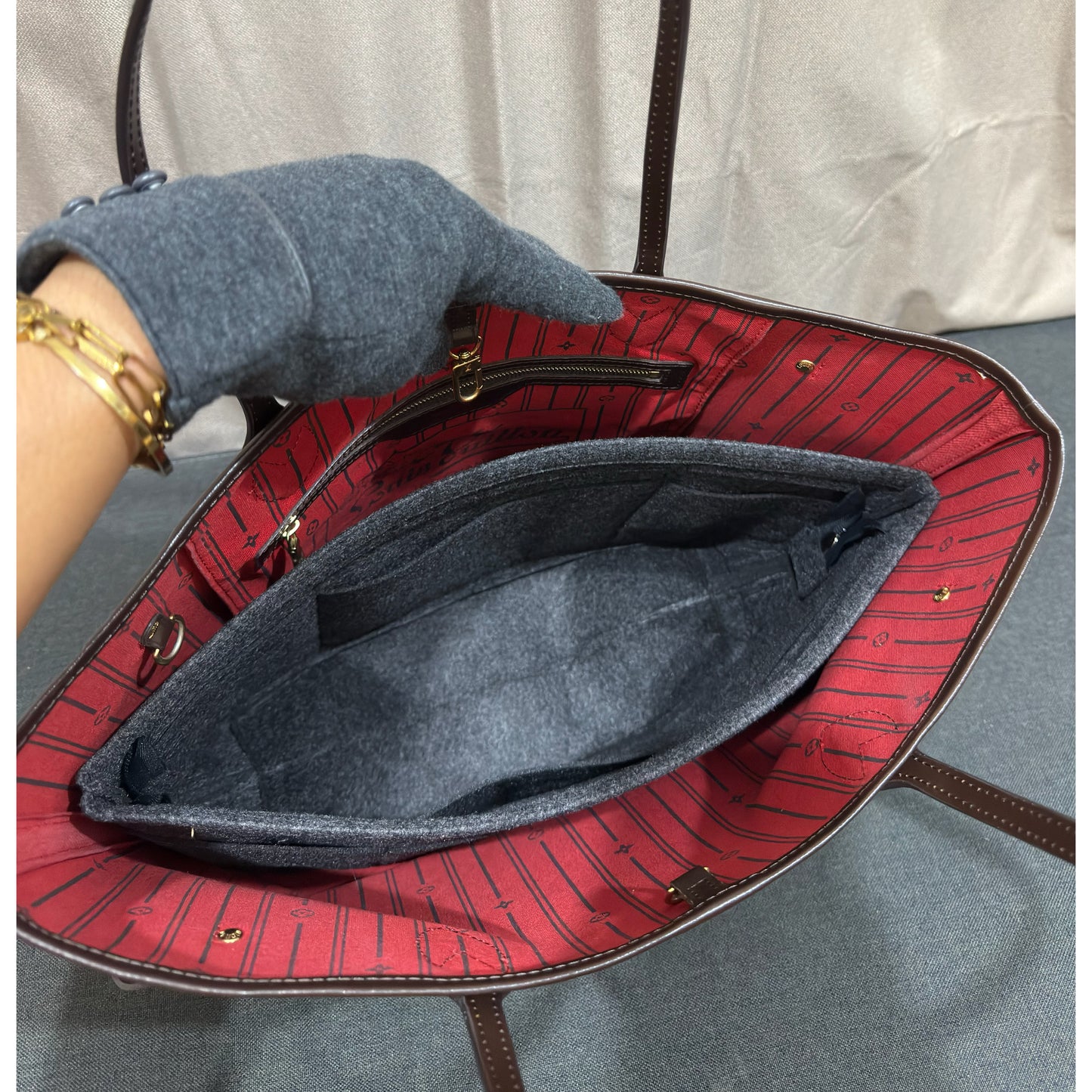 Louis Vuitton Neverful MM Damier Ebene VI2069
