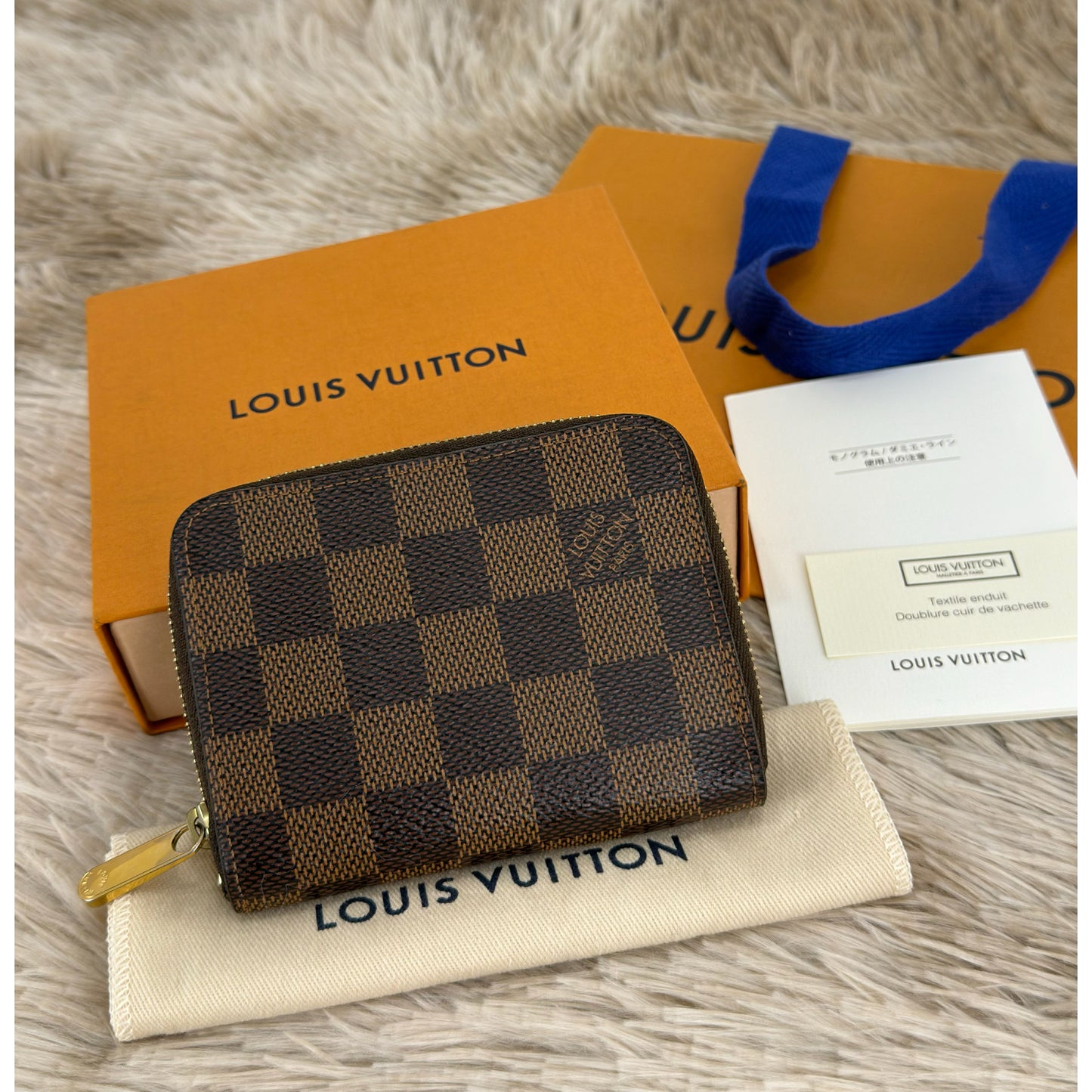Louis Vuitton Damier Ebene Zippy Coin Purse