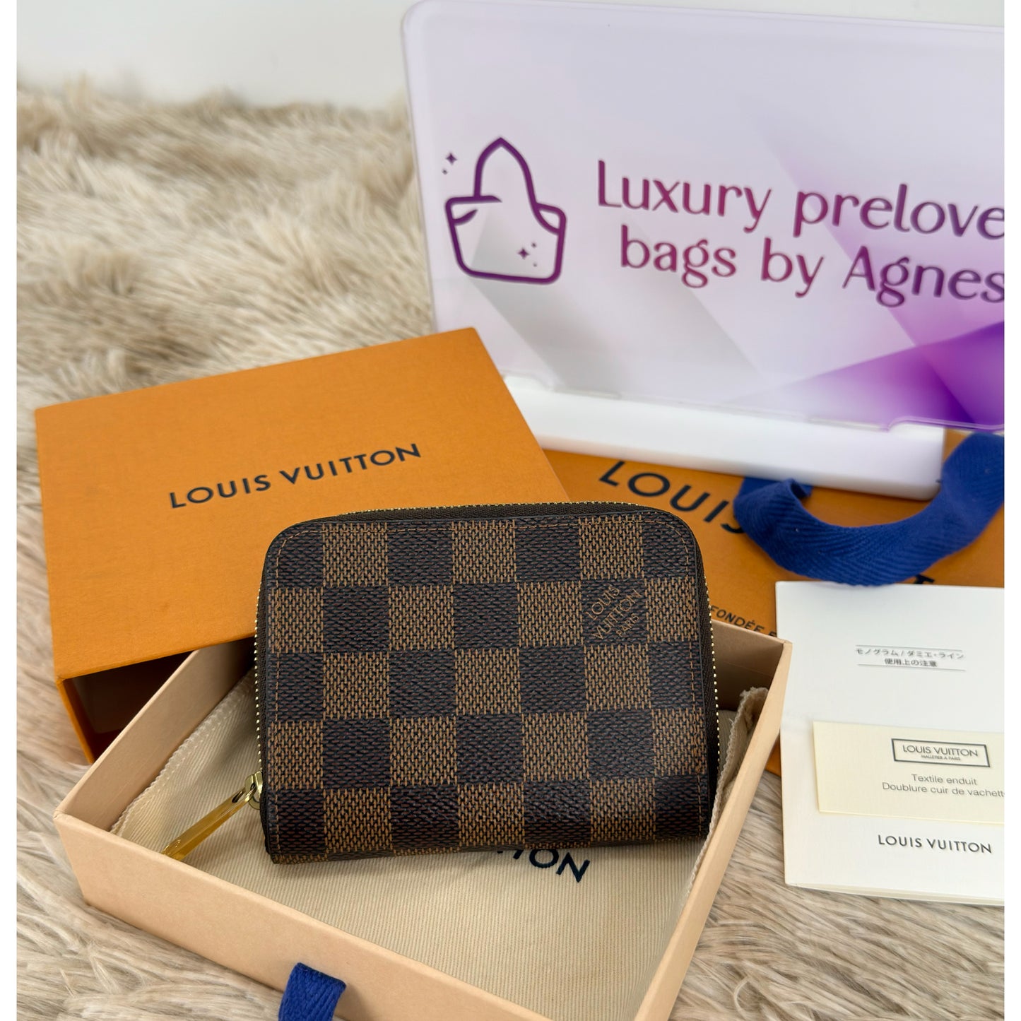 Louis Vuitton Damier Ebene Zippy Coin Purse